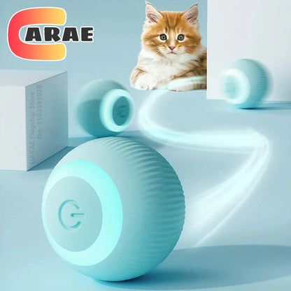 Pelota Interactiva Eléctrica para Gatos, Juguete Inteligente con Rodamiento Automático para Gatos, Pelota Giratoria Inteligente, Accesorios de Juego para Gatos.