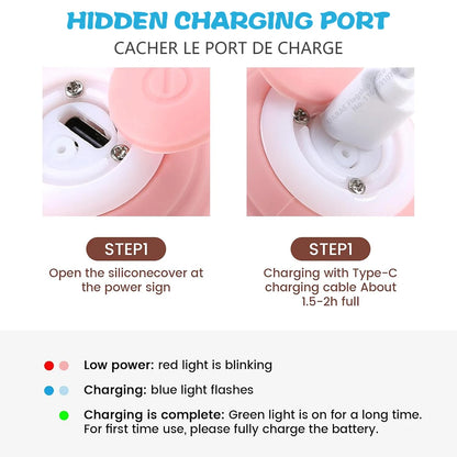 Pelota Interactiva Eléctrica para Gatos, Juguete Inteligente con Rodamiento Automático para Gatos, Pelota Giratoria Inteligente, Accesorios de Juego para Gatos.